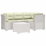 vidaXL 4-Zitter Tuin Sofa Rattan Look PP Antraciet