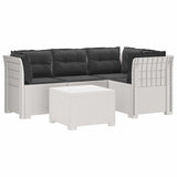 vidaXL 4-Zitter Tuin Sofa Rattan Look PP Antraciet
