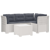 vidaXL 4-Zitter Tuin Sofa Rattan Look PP Antraciet