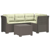 vidaXL 4-Zitter Tuin Sofa Rattan Look PP Antraciet