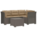 vidaXL 4-Zitter Tuin Sofa Rattan Look PP Antraciet