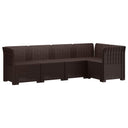 vidaXL 5-Zits Tuinbank Rattanlook PP Antraciet