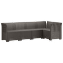 vidaXL 5-Zits Tuinbank Rattanlook PP Antraciet