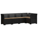 vidaXL 5-Zits Tuinbank Rattanlook PP Antraciet