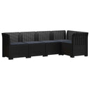 vidaXL 5-Zits Tuinbank Rattanlook PP Antraciet