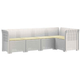 vidaXL 5-Zits Tuinbank Rattanlook PP Antraciet