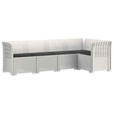 vidaXL 5-Zits Tuinbank Rattanlook PP Antraciet