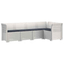 vidaXL 5-Zits Tuinbank Rattanlook PP Antraciet