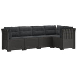 vidaXL 5-Zits Tuinbank Rattanlook PP Antraciet