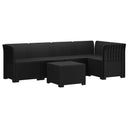 vidaXL 5-Zits Tuinbank Rattanlook PP Antraciet