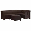 vidaXL 5-Zits Tuinbank Rattanlook PP Antraciet