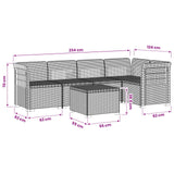 vidaXL 5-Zits Tuinbank Rattanlook PP Antraciet