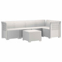 vidaXL 5-Zits Tuinbank Rattanlook PP Antraciet