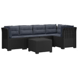 vidaXL 5-Zits Tuinbank Rattanlook PP Antraciet