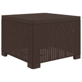 vidaXL 6-Zits Tuinbank Rattan uitstraling PP Antraciet