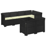 vidaXL 7-Zits Tuinbank Rattan Look PP Antraciet