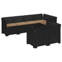 vidaXL 7-Zits Tuinbank Rattan Look PP Antraciet
