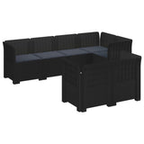 vidaXL 7-Zits Tuinbank Rattan Look PP Antraciet