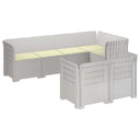 vidaXL 7-Zits Tuinbank Rattan Look PP Antraciet