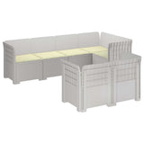 vidaXL 7-Zits Tuinbank Rattan Look PP Antraciet