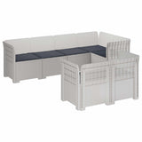 vidaXL 7-Zits Tuinbank Rattan Look PP Antraciet
