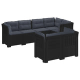vidaXL 7-Zits Tuinbank Rattan Look PP Antraciet