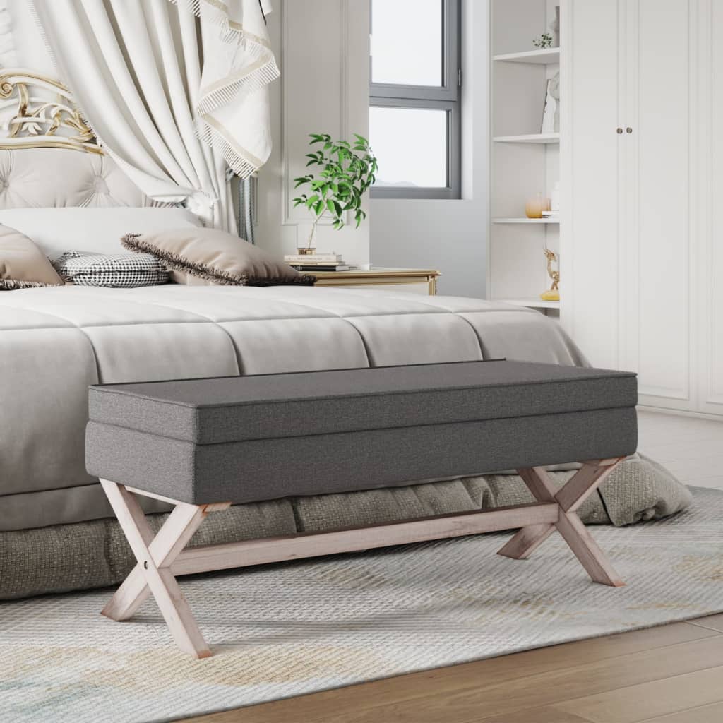 vidaXL Opbergkruk 45x45x49 cm linnen beige