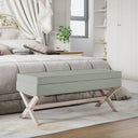 vidaXL Opbergkruk 45x45x49 cm linnen beige