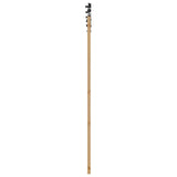 vidaXL Schuifdeur Naturel en Zwart 61 x 198,5 cm Massief grenenhout