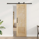 vidaXL Schuifdeur ORKDAL Naturel 61 x 198,5 cm Massief grenenhout