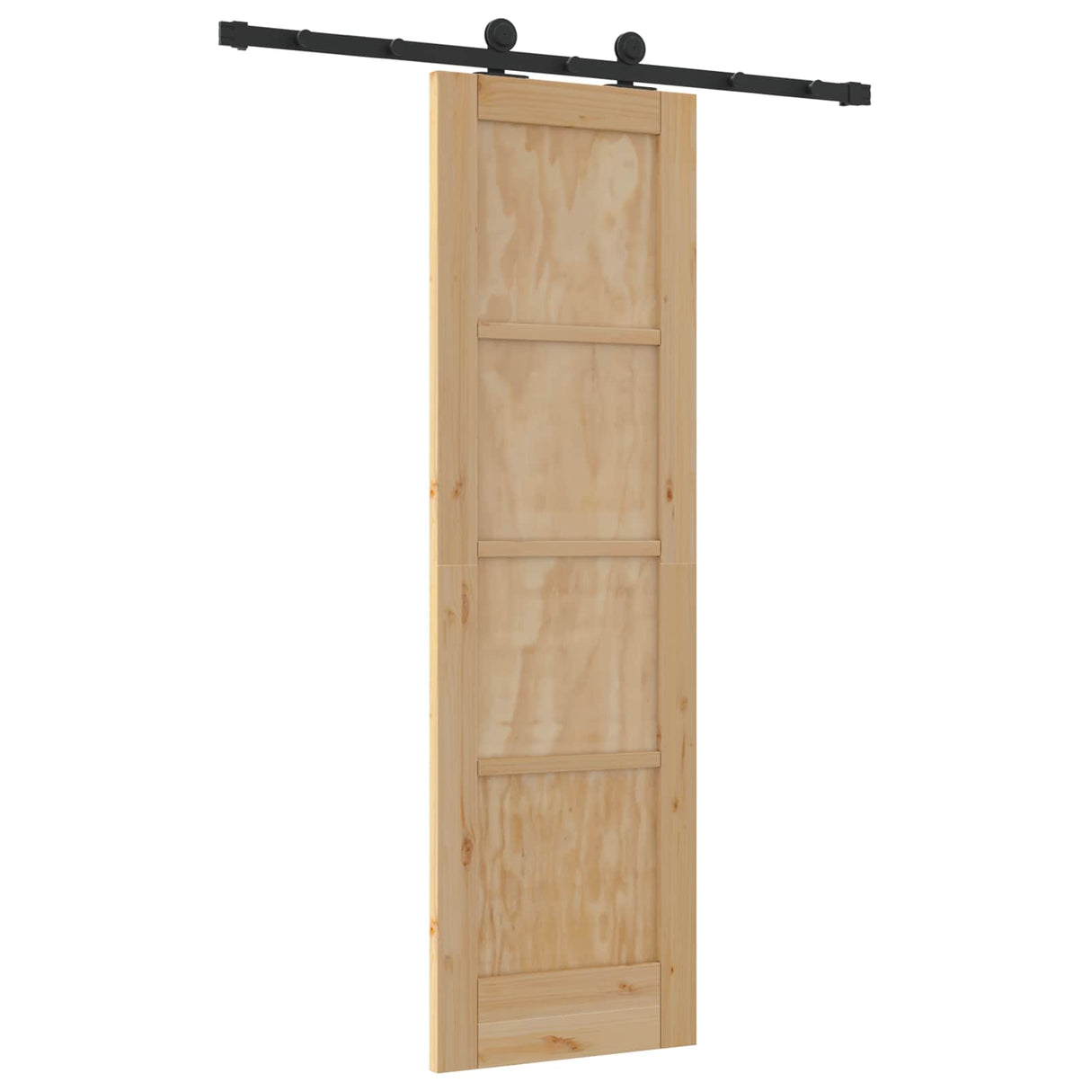vidaXL Schuifdeur ORKDAL Naturel 61 x 198,5 cm Massief grenenhout
