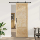 vidaXL Schuifdeur ORKDAL Naturel 61 x 198,5 cm Massief grenenhout