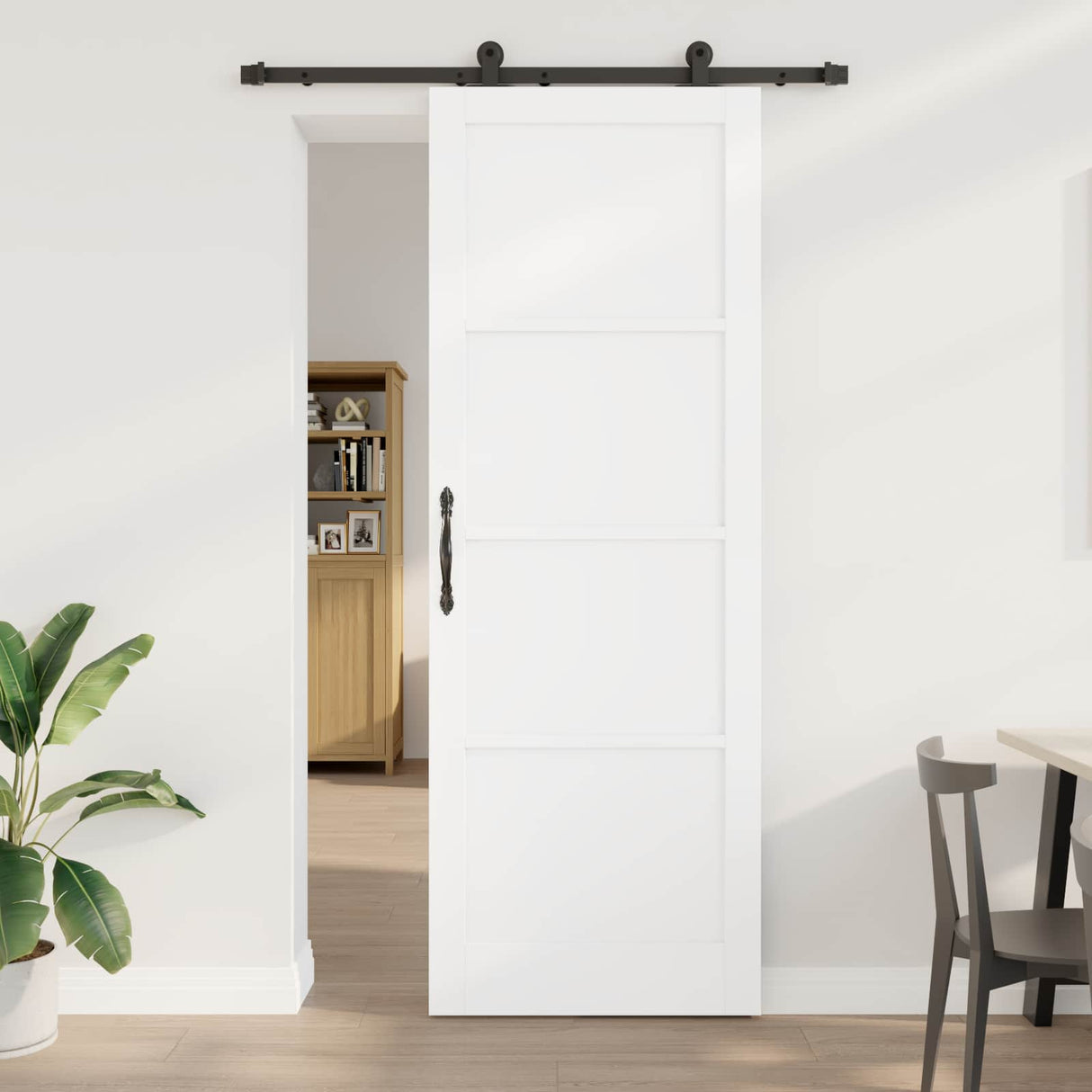 vidaXL Schuifdeur ORKDAL Naturel 61 x 198,5 cm Massief grenenhout