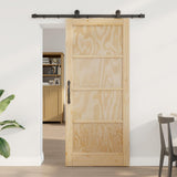 vidaXL Schuifdeur ORKDAL Naturel 61 x 198,5 cm Massief grenenhout