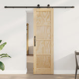 vidaXL Schuifdeur ORKDAL Naturel 61 x 198,5 cm Massief grenenhout