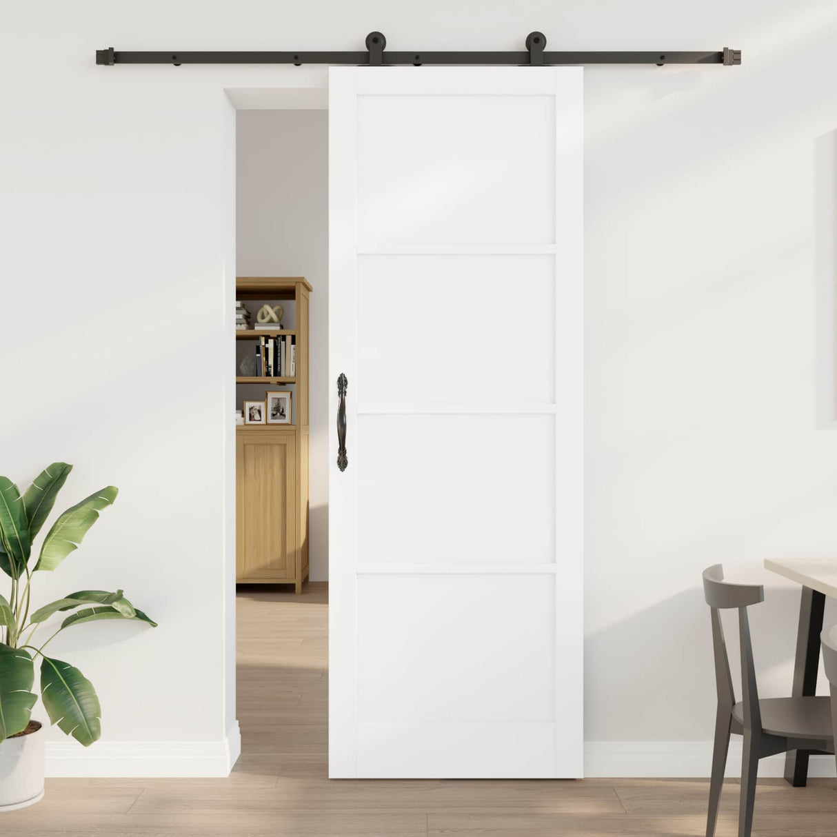 vidaXL Schuifdeur ORKDAL Naturel 61 x 198,5 cm Massief grenenhout