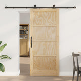 vidaXL Schuifdeur ORKDAL Naturel 61 x 198,5 cm Massief grenenhout