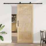 vidaXL Schuifdeur ORKDAL Naturel 61 x 198,5 cm Massief grenenhout