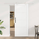 vidaXL Schuifdeur Naturel en Zwart 61 x 198,5 cm Massief grenenhout