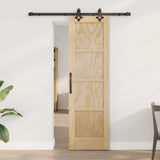vidaXL Schuifdeur ORKDAL Naturel 61 x 198,5 cm Massief grenenhout