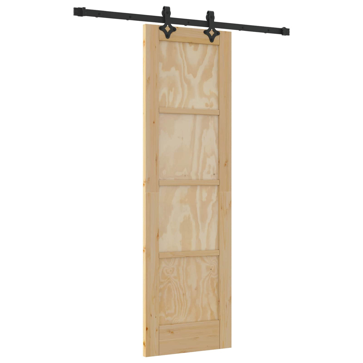 vidaXL Schuifdeur ORKDAL Naturel 61 x 198,5 cm Massief grenenhout