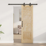 vidaXL Schuifdeur ORKDAL Naturel 61 x 198,5 cm Massief grenenhout