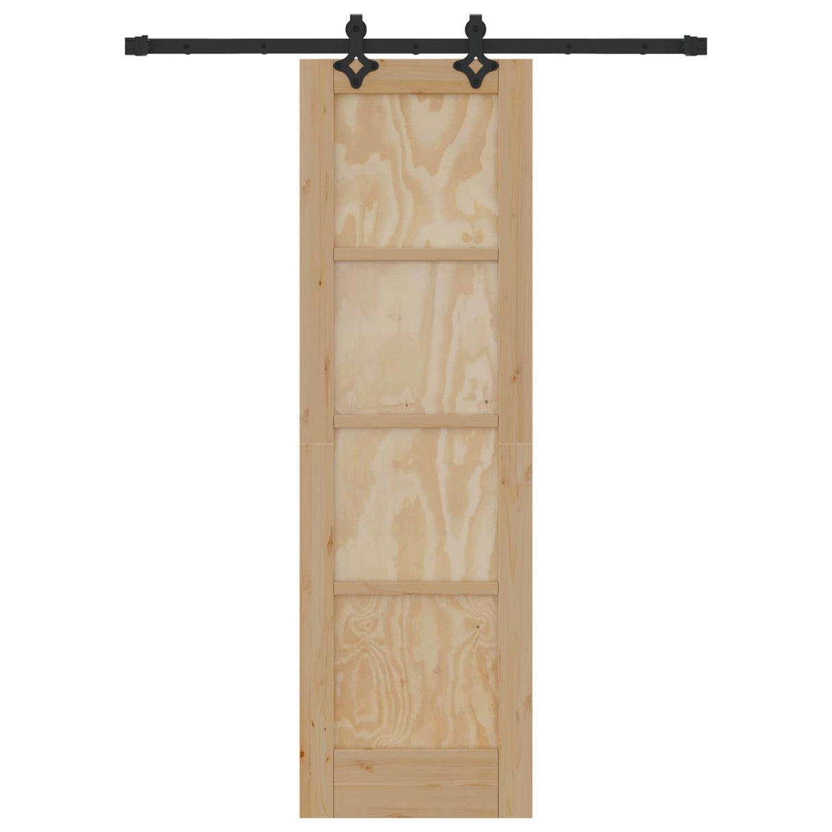 vidaXL Schuifdeur ORKDAL Naturel 61 x 198,5 cm Massief grenenhout