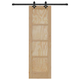 vidaXL Schuifdeur ORKDAL Naturel 61 x 198,5 cm Massief grenenhout