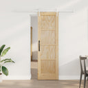 vidaXL Schuifdeur ORKDAL Naturel en Zwart 61 x 198,5 cm