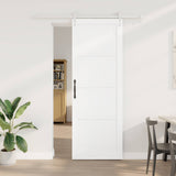 vidaXL Schuifdeur ORKDAL Naturel en Zwart 61 x 198,5 cm
