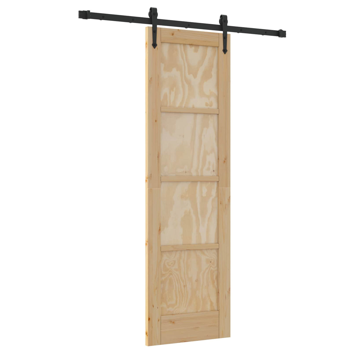 vidaXL Schuifdeur ORKDAL Naturel 61 x 198,5 cm Massief grenenhout