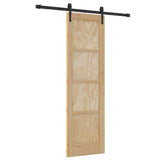 vidaXL Schuifdeur ORKDAL Naturel 61 x 198,5 cm Massief grenenhout