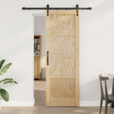 vidaXL Schuifdeur ORKDAL Naturel 61 x 198,5 cm Massief grenenhout