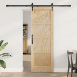 vidaXL Schuifdeur ORKDAL Naturel 61 x 198,5 cm Massief grenenhout